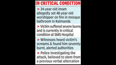 Imam on the run after setting man on fire in Tonk mosque
