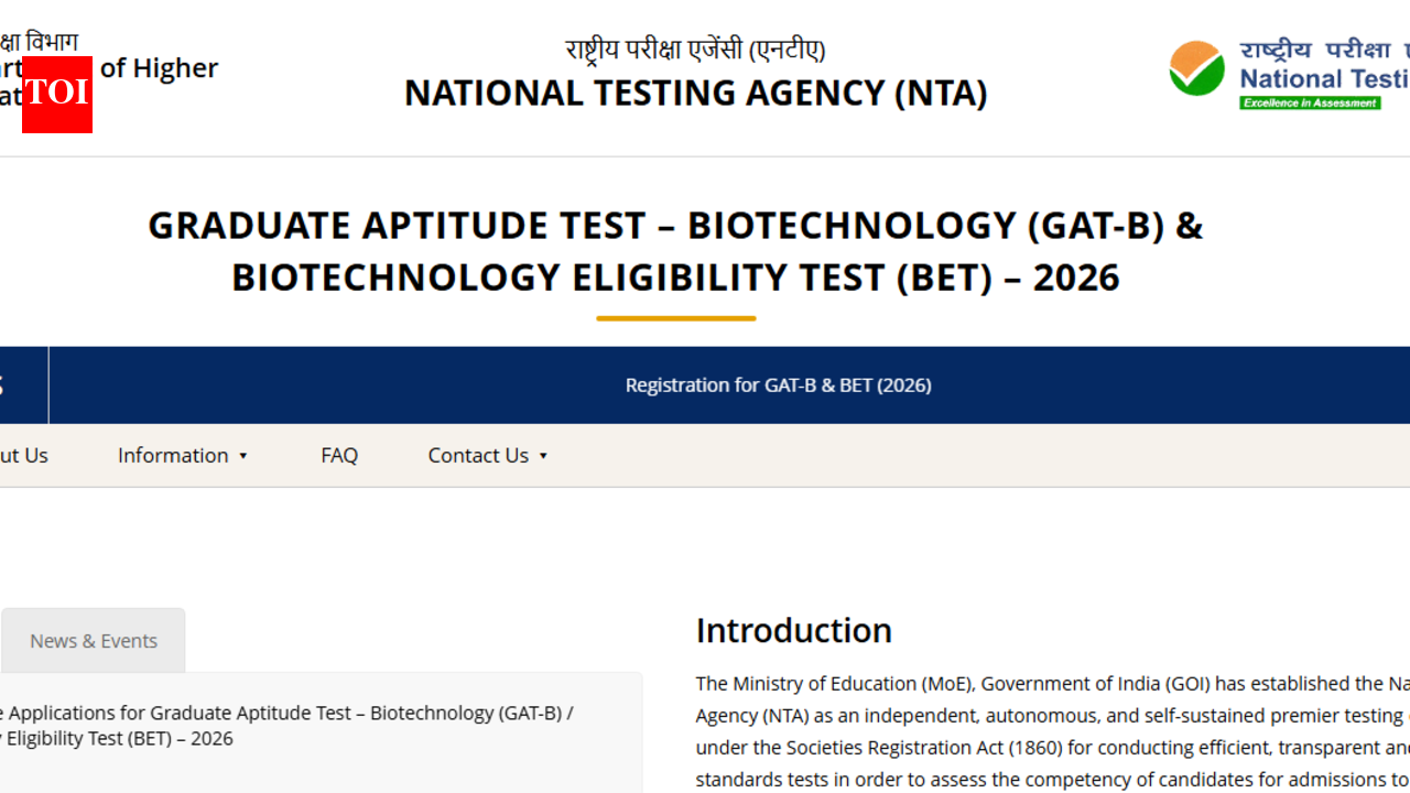NTA invites applications for GAT-B, BET 2026 at exams.nta.nic.in: Check key dates, eligibility and direct link to apply
