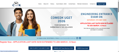 COMEDK UGET 2026 registration ends today at comedk.org: Check direct link to apply here