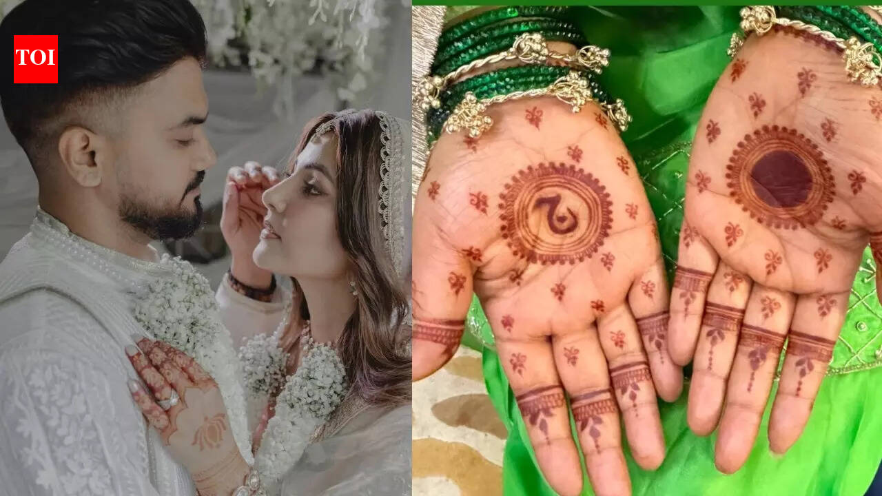 Hina Khan gets husband Rocky Jaiswal’s name written in her mehendi ahead of first Eid post marriage