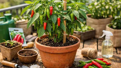 Grow unlimited chillies at home with just one pot — no garden needed