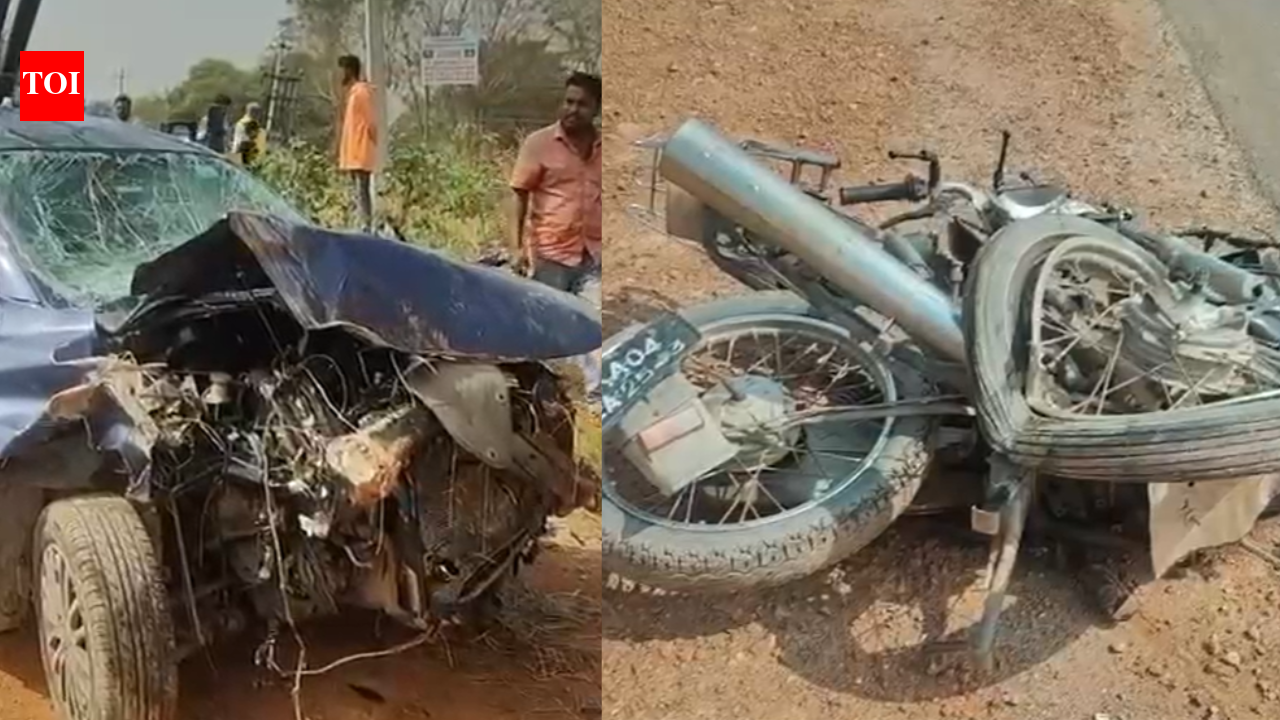 Devanahalli crash: Biker flung off, dies after speeding car rams into him in Bengaluru