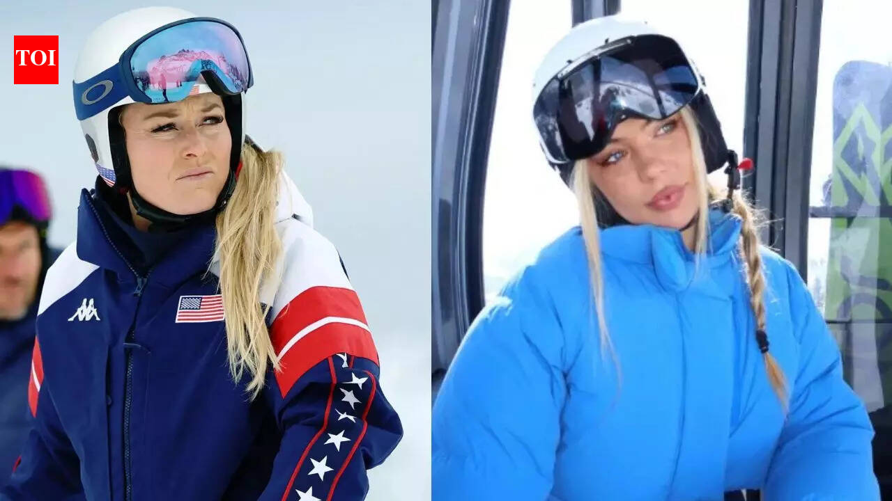 Lindsey Vonn drops bold one word reaction as Jake Paul fiancée Jutta Leerdam shares ski holiday moments