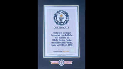 With largest serving of pakhala, Odisha sets a Guinness World Record