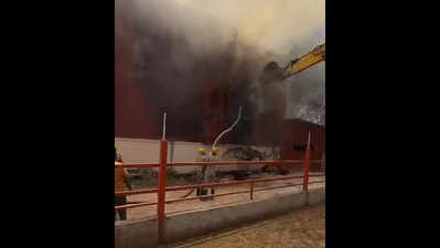 Fire destroys fodder worth Rs 2 crore at goshala in Bengaluru