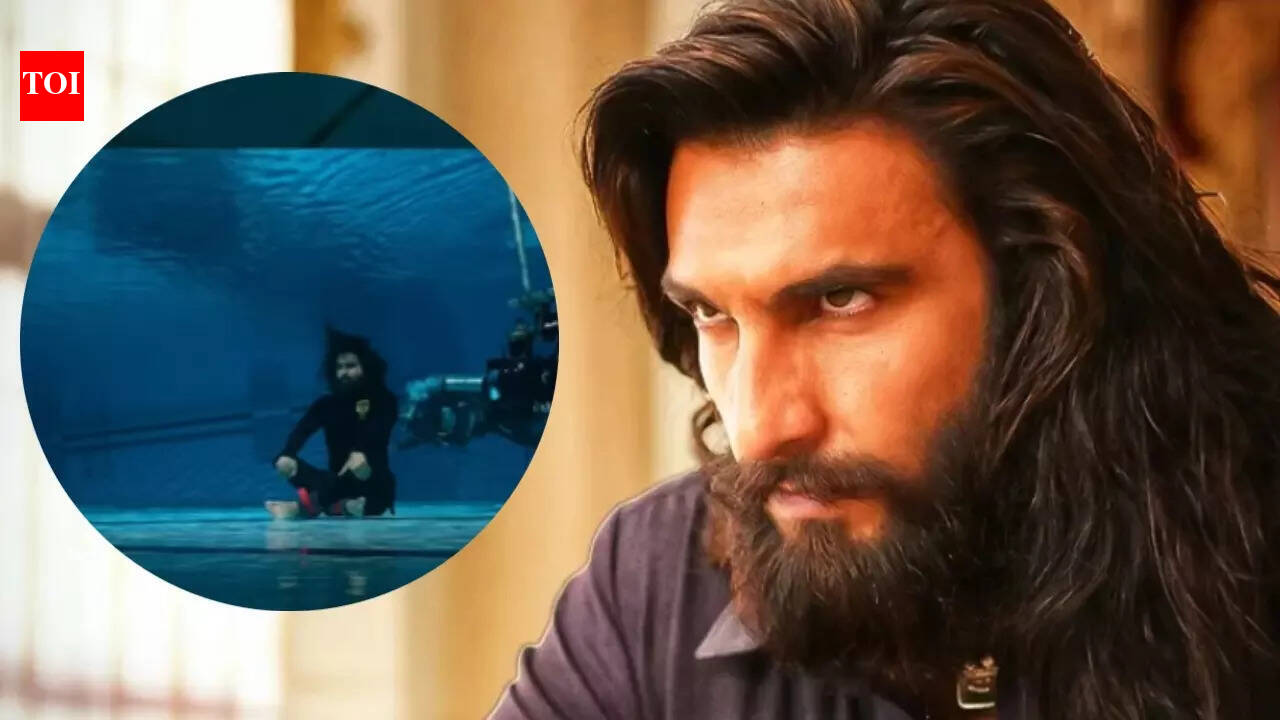 Ranveer Singh's BTS VIDEO of 'Dhurandhar 2' underwater scene goes VIRAL, netizens say, 'he really gave it his all' - WATCH
