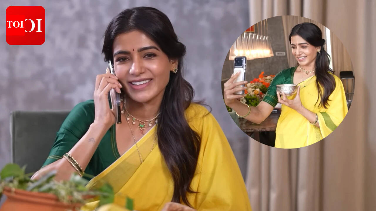 Samantha Ruth Prabhu blushes during fun video call with Raj Nidimoru during 'Maa Inti Bangaram' promotions: 'Nuvvu Chesava?'