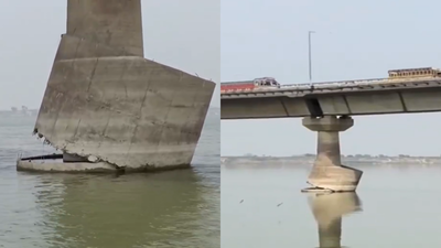 Another Bihar bridge at risk, Vikramshila Setu pillar shield collapses; 2 more walls severely damaged