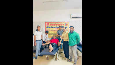 Hazaribag sr citizen hits a century in blood donation