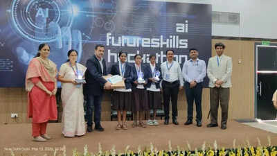 Agasagi school team excels in AI hackathon 2026 | Hubballi News - The ...