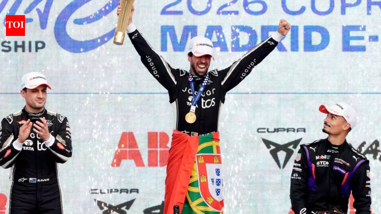 Antonio Felix da Costa calls Madrid E-Prix win “a dream day”, watch him celebrate in front of his family