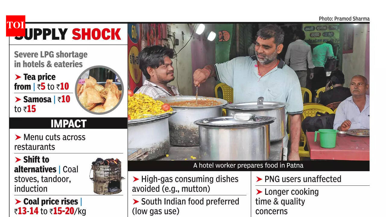 Gas crunch forces restaurants to cut menus, switch to coal and induction cooking