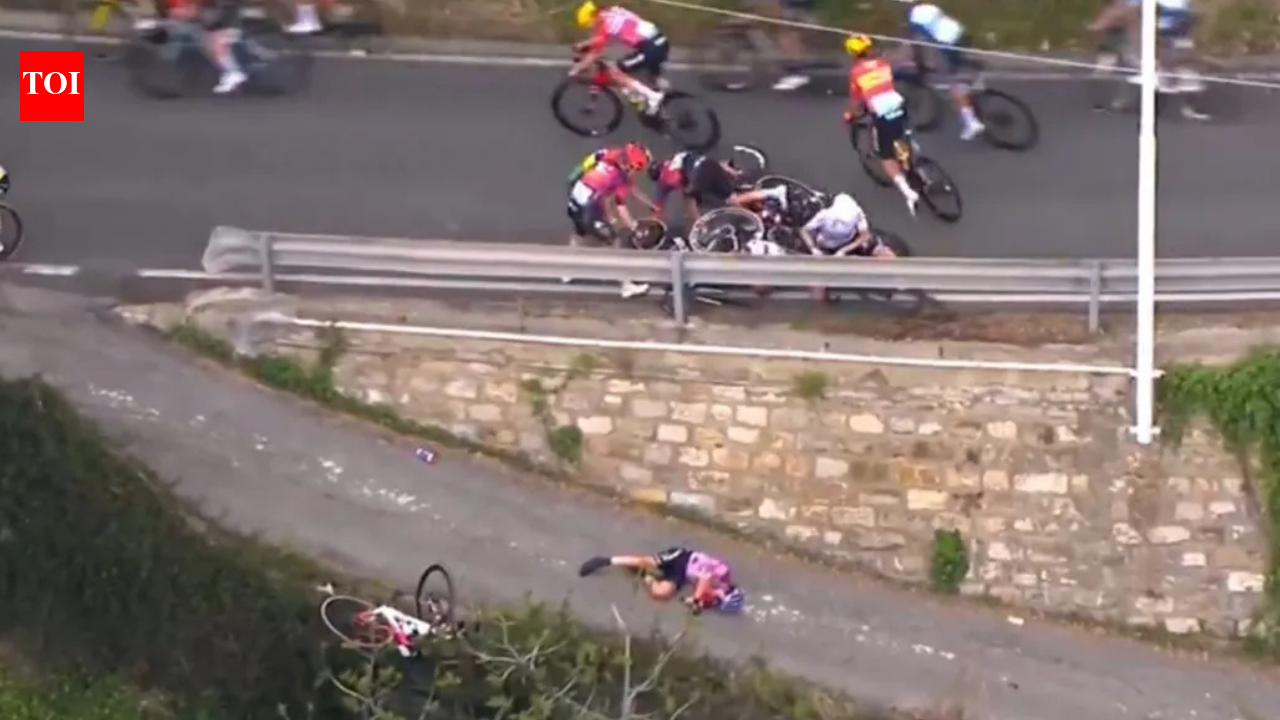 What happened to Debora Silvestri as horror Milan San Remo crash sends cyclist over barrier after Cipressa pile up