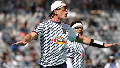 Tom Brady drops mysterious hint about football return following viral touchdown moment at Fanatics flag football event