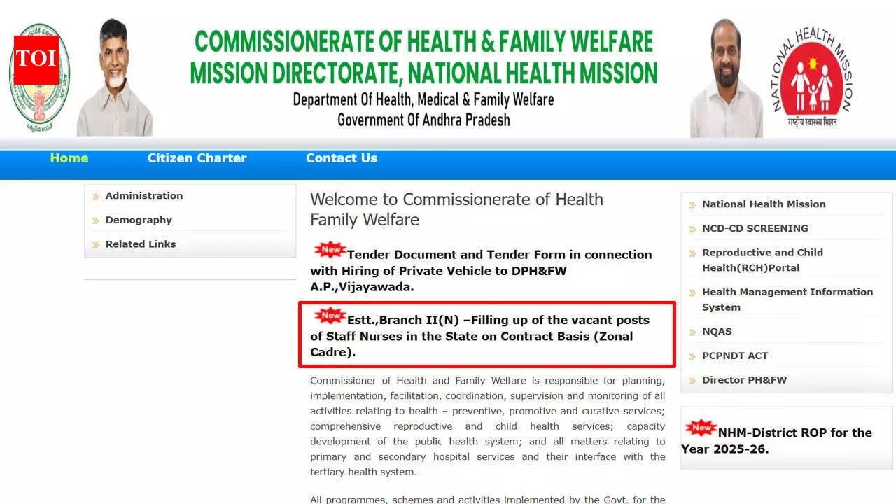 AP staff nurse recruitment 2026: Offline applications for 150 posts invited in Guntur Zone III; check details here