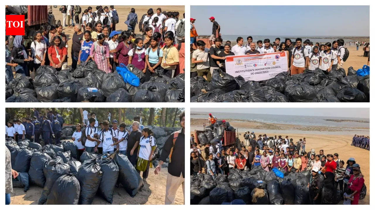 350 volunteers remove 3,000 kg plastic waste at Manori Beach on World Water Day