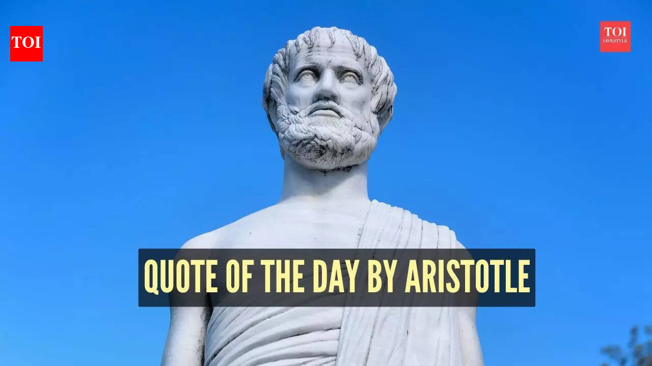 Quote of the day by Aristotle: “The beauty of the soul shines out when a...”
