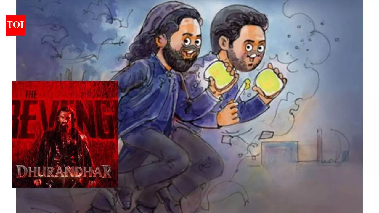 'Dhurandhar 2' inspires butter brand doodle; Ranveer Singh caricature wins internet; ‘Maska Mein Hai Doodh Andar’