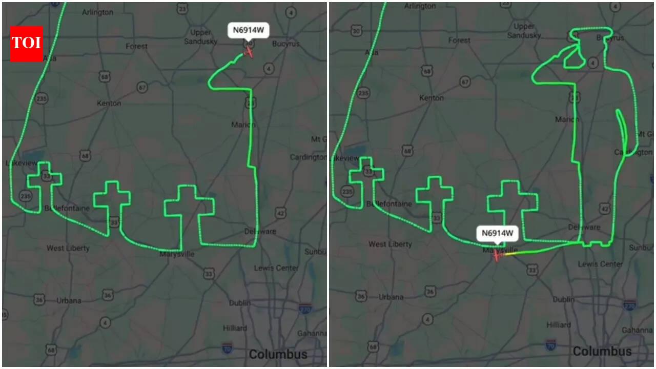 Watch: Pilot draws sky tribute for three Ohio guardsmen killed in refuelling plane crash in Iraq
