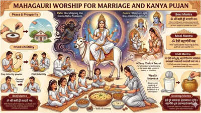 Maa Mahagauri worship, offerings, remedies, and mantras