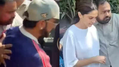 Deepika Padukone has a 'proud wife' smile as fans mob Ranveer Singh post 'Dhurandhar 2' success, couple steps out for a lunch date - VIDEO