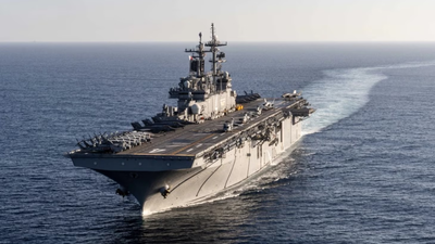 USS Boxer enters the equation: US 'small carrier' warship bringing jets, Marines and assault power to Middle East