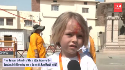 From Germany to Ayodhya: Who is little Anjaneya, the devotional child winning hearts during his Ram Mandir visit?