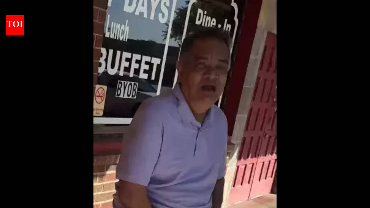 Man caught on camera urinating in front of Indian restaurant in Texas, says he could not hold it