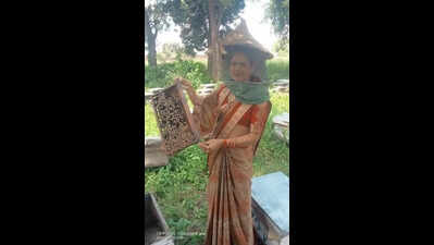 Agra woman turns entrepreneur, builds Rs 25L beekeeping venture
