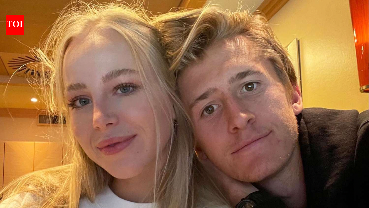 Sebastian Korda and fiance Ivana Nedved share a heartfelt courtside kiss after beating Carlos Alcaraz at the Miami Open