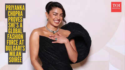 Priyanka Chopra shuts down Milan in a dramatic black gown at Bulgari’s star-studded night