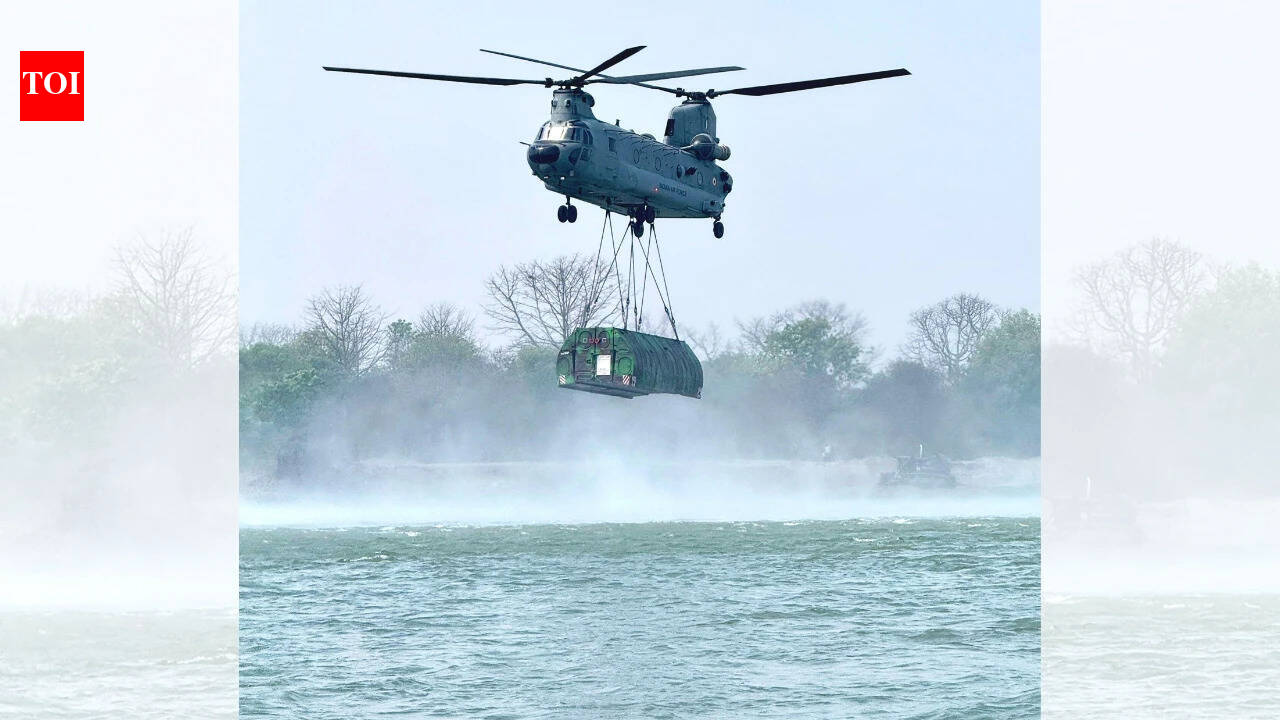 In a first: Chinook deploys army's heavy duty assault bridge