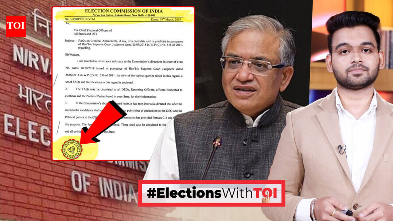 Kerala Poll Row: BJP Seal Appears on EC Letter, Opposition Alleges Collusion