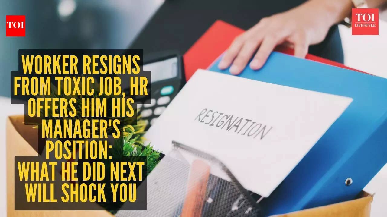 Worker resigns from toxic job, HR offers him his manager’s position: What he did next will shock you | – The Times of India