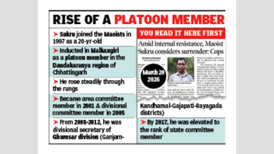 Sukru, man behind murder of fellow Maoist to stop his surrender, lays down arms