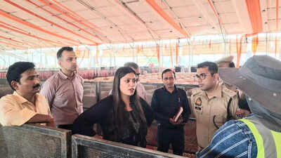 UP BJP chief holds review meeting at Noida airport, DM inspects venue