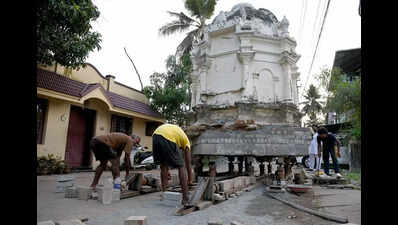Faith on iron wheels: Parishioners shift 200-yr-old shrine from demolition path