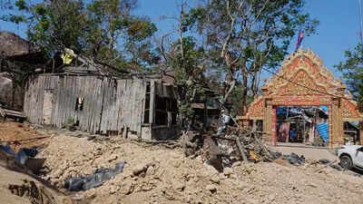 1,000-year-old Hindu Shiva temple left damaged by Cambodia-Thailand clashes