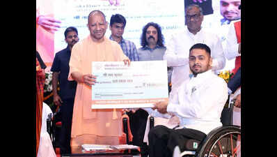 Yogi hands appointment letters to sportspersons