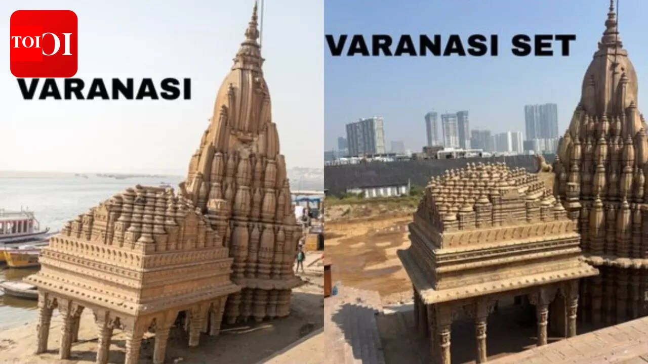 'Varanasi' set pics unveiled; SS Rajamouli recreates city for Mahesh Babu, Priyanka Chopra and Prithviraj Sukumaran starrer