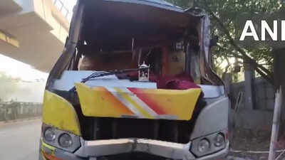 2 dead, 23 injured after sleeper bus overturns near Delhi’s Karol Bagh