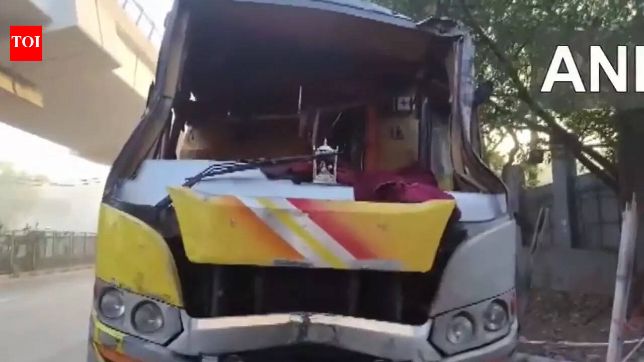 2 dead, 23 injured after sleeper bus overturns near Delhi’s Karol Bagh