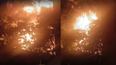 Massive fire at godown near Pleasant Park in Mumbai; cylinder blasts reported