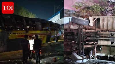 2 dead, 21 injured after sleeper bus overturns near Delhi’s Karol Bagh
