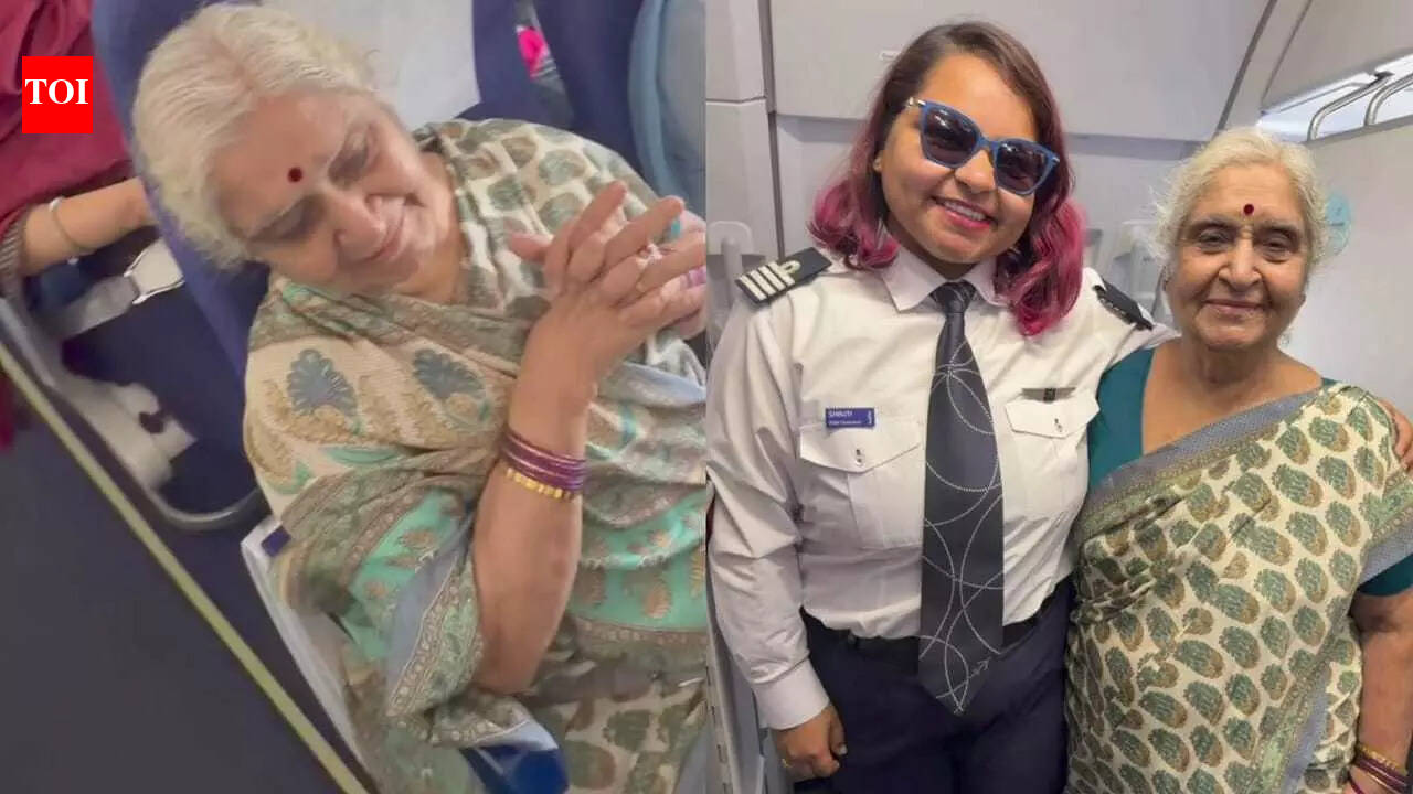Pilot flies aircraft with her grandmother onboard; emotional full-circle moment goes viral