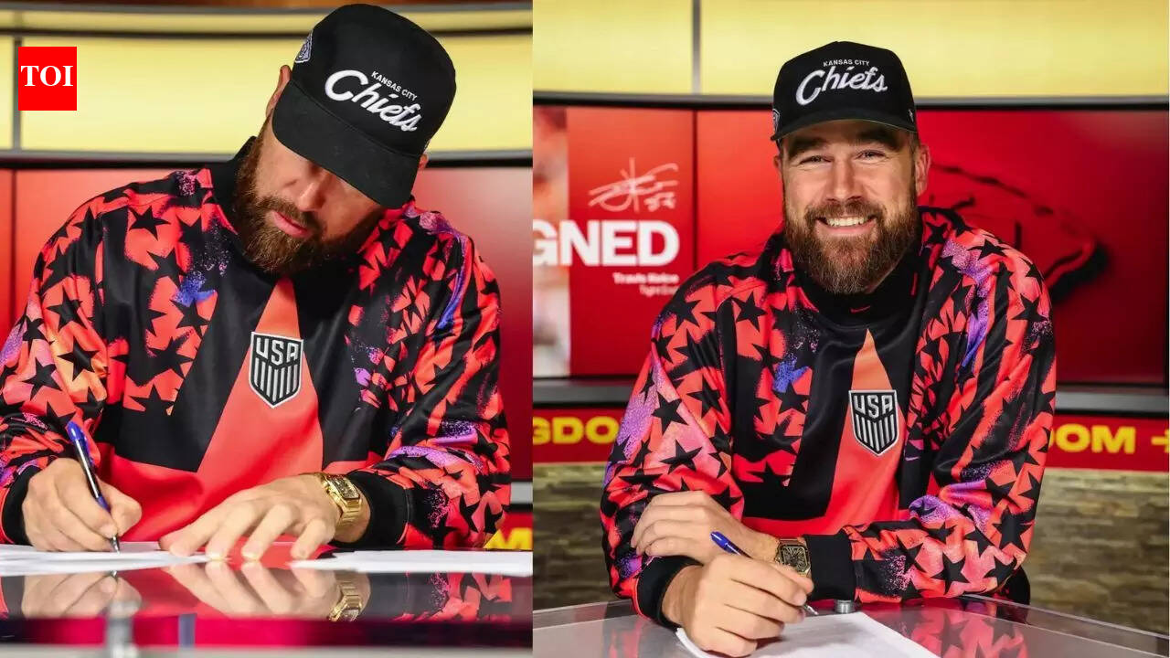 Fans spot Taylor Swift connection in Travis Kelce’s $77K watch he wore while signing new Chiefs contract