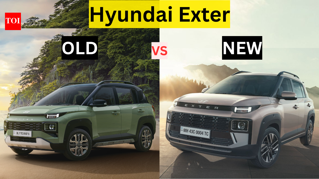Hyundai Exter facelift vs old: Changes, new features, specs &amp; more