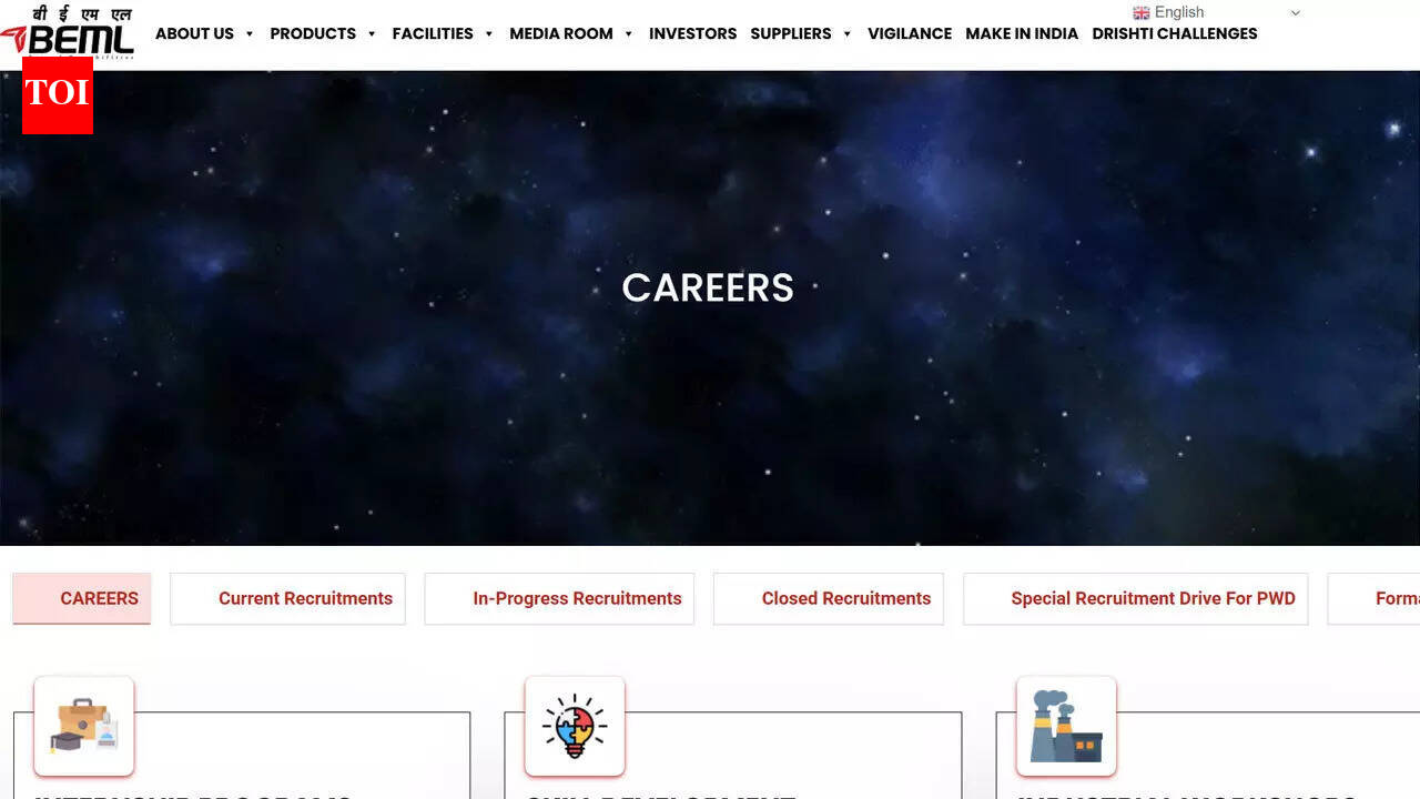 BEML announces 78 junior executive vacancies for BE BTech candidates; apply at bemlindia.in till April 7