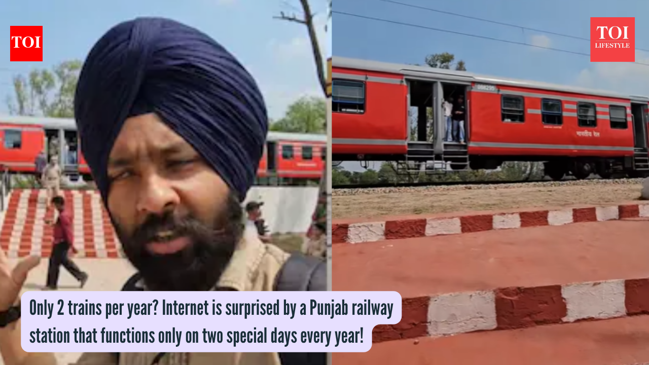 Only 2 trains per year? Internet is surprised by a Punjab railway station that functions only on two special days every year!