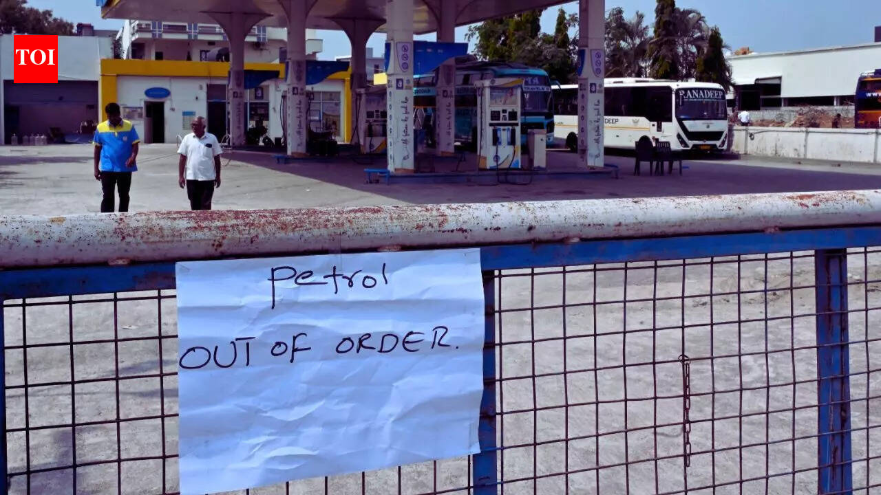 ‘Petrol out of order’: Hyderabad petrol pump displays ‘no stock’ sign amid rumours